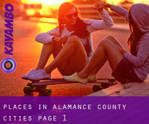 places in Alamance County (Cities) - page 1