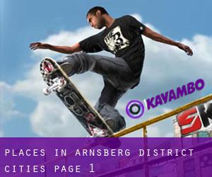 places in Arnsberg District (Cities) - page 1
