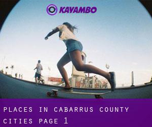 places in Cabarrus County (Cities) - page 1