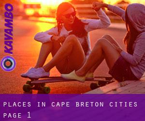 places in Cape Breton (Cities) - page 1