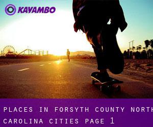 places in Forsyth County North Carolina (Cities) - page 1