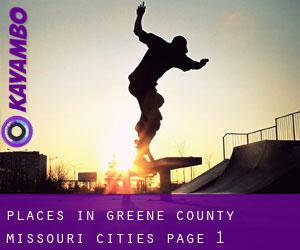 places in Greene County Missouri (Cities) - page 1
