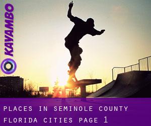 places in Seminole County Florida (Cities) - page 1