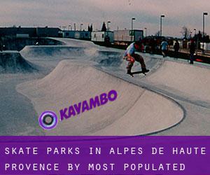 Skate Parks in Alpes-de-Haute-Provence by most populated area - page 1